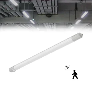 IP65 Industrial LED Tri-proof Light 2FT 4FT 5FT Supermarket Shopping Mall LED Tri-proof Light with Motion Sensor