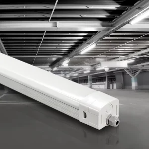 IP65 Industrial Lamp LED Parking Lot Waterproof LED Light Industrial Lighting Fixtures Triproof Light With Emergency
