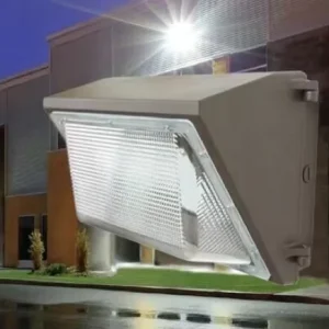 IP65 Industrial Outside Lighting Wall Mounted Garden Street Flood Fixture 80W 100W LED Wall Pack Light Photocell Wall Lamp