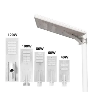 IP65 Integrated System Commercial High Quality Brightness Led Solar Street Lights Outdoor Waterproof CE Certified Aluminum Alloy