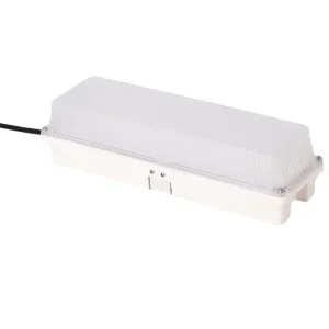 IP65 LED Emergency Bulkhead Light 4800lm 40W Rechargeable LiFePO4 CB CE HK COC Certified for Hospital Warehouse Office Corridor