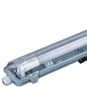 IP65 LED Tri Proof Linear T8 Tube Light Fixtures Twin Singl Without Panel