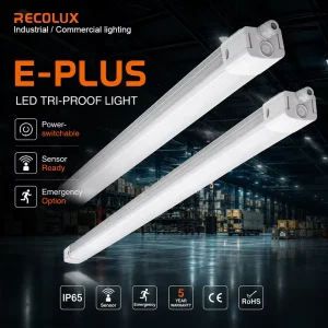 IP65 LED Waterproof Linear Light DALI Dimmable OEM ODM Lighting Solution for Garage