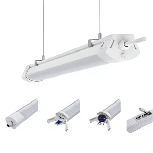 IP65 Linkable Linear Batten Light CE RoHS 120cm 135cm 35W IP65 IK08 LED Tri-proof Vapor-tight Waterproof Ra80 5-Year Warranty