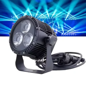 IP65 Mini PAR Waterproof LED RGBW 4IN1 Stage Light 3pcs*20W Dimmable Spotlights with DMX512 Control for Stage Wedding Use