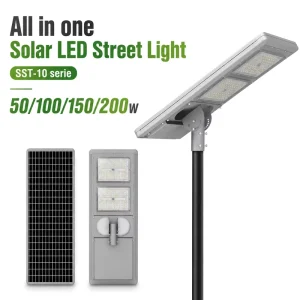 IP65 Rated Solar Street Light Monocrystalline Silicon LED Technology CRI 80 50000 Hours Lifespan for Road Use 3-Year Warranty