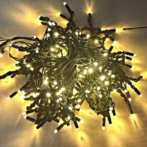 IP65 Rated Waterproof Rubber Wire 220V 10M LED Icicle Lights Outdoor Commercial Christmas Lights