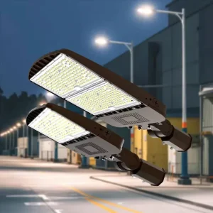 IP65 Smart AC LED Street Light Outdoor Aluminum Alloy Remote Control Dimmable 100W-500W High Power LED Lamp with 5-Year Warranty