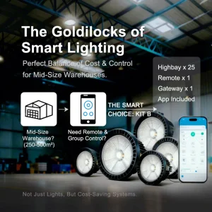 IP65 Smart High Bay Light Zigbee 3.0 High Brightness Motion Daylight Sensor IK08 Protection For Factory Use 5 Year