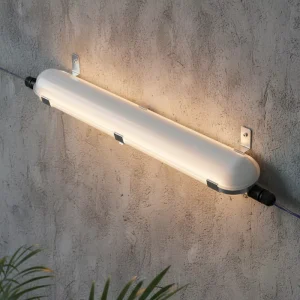 IP65 Tri-proof LED Batten Light Integrated Driver High Output Waterproof 5-Year Warranty CRI 80 Dimmable Multi-color Temp AC