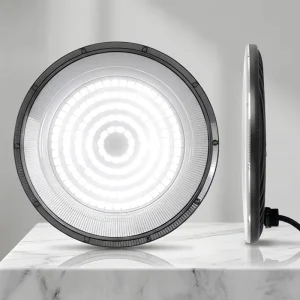 IP65 UFO LED High Bay Light 150W 3CCT 20250LM Commercial Industrial Warehouse Ceiling Lighting ETL Suitable for Supermarket
