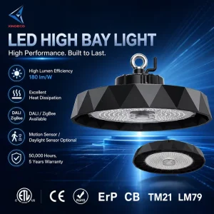 IP65 UFO LED High Bay Light HB21 100W 240W High Efficiency 5-Year Warranty 6000K Daylight Industrial Lamp Factory