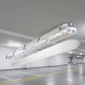 IP65 Vapor Tight LED Light Fixture 4ft 60W Linkable Vapour Proof LED Luminaire Tri Proof Garage Car Wash Lighting UL DLC Listed