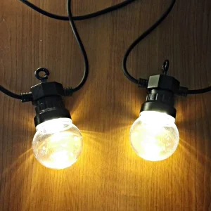 IP65 Waterproof 10W-80W 20M Length G50 Festoon Lights Outdoor Commercial Christmas Light