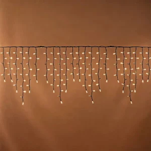 IP65 Waterproof 220V Rubber Wire 8 Modes LED Icicle Lights for Outdoor Commercial Christmas Lights