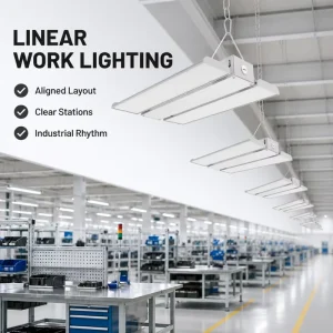 IP65 Waterproof 2FT 4FT Linear High Bay Light 150lm w Industrial PC Cover for Farm Cold Storage Car Wash Warehouse