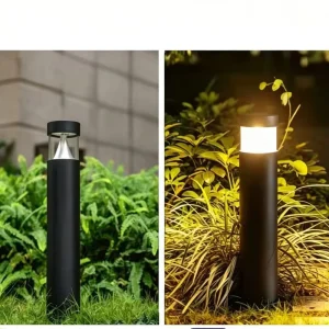 IP65 Waterproof Aluminum LED Bollard Light AC Outdoor Garden Pathway Lawn Modern Landscape Lighting for Villa Driveway Decor