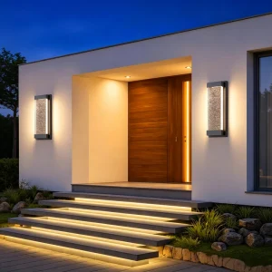IP65 Waterproof Bubble Crystal Outdoor Wall Lamp AC85~265V 3000K 4000K 6000K Garden Porch Patio Decorative Wall Light