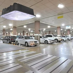 IP65 Waterproof Canopy Lighting 100W Black Aluminum LED Canopy Light