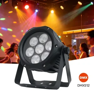 IP65 Waterproof DMX LED Par Light 90W RGBW 4in1 Outdoor E27 Base Spotlights for KTV and Wedding Garden