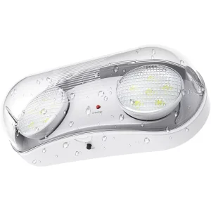 IP65 Waterproof LED Emergency Light 120-347VAC 120 Minutes Discharge NiCd Battery for Outdoor Parking Garage USA Canada Market