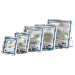 IP65 Waterproof LED Flood Light 50W 100W 150W 200W Outdoor Remote Control Floodlight 120° Beam Angle for Warehouse Yard Garden