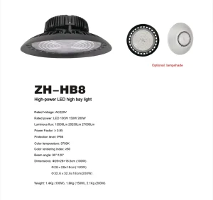 IP65 Waterproof Linear LED High Bay Light Industrial Lighting Fixture for Warehouse Workshop Ceiling
