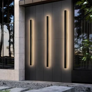IP65 Waterproof Modern LED Outdoor Wall Light 6W 27W AC110 240V Long Linear Strip Wall Lamp 3000K 4000K 6000K Garden Villa Porch