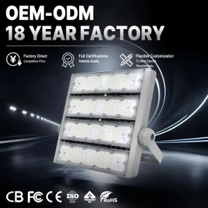 IP65 Waterproof Modular LED Tunnel Light 100W 500W High Lumen Even Illumination Industrial Tunnel Lighting
