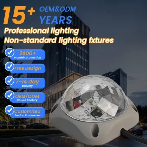 IP65 Waterproof Outdoor Wall RGB LED Point Light Source DMX512 Addressable Pixel Spot Lighting Emitting White Red Green