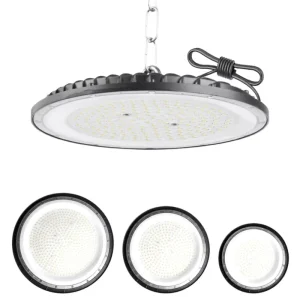 IP65 Waterproof Portable Dimmable High Brightness LED UFO Lamp Office Workshop Factory Garage Construction 100W 300W High Bay