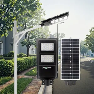 IP65 Waterproof Solar Outdoor Road Streetlight 3W ABS Street Lamp All in One Integrated Motion Sensor LED Street Light Stainless