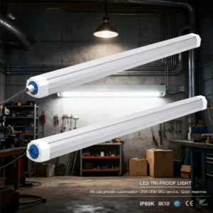 IP65 Waterproof Tri Proof LED Lighting Fixture 2FT 4FT 5FT Vapor Proof Luminaire Indoor Outdoor Industrial Use 30W ETL Certified