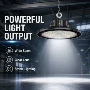 IP65 Waterproof UFO LED High Bay Light 100W 150W 200W 240W Dimmable Industrial Warehouse Factory Gym Lighting