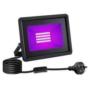IP66 30W LED UV Floodlight Neon Glow Black Light for Stage Party Fishing Club Aquarium Disco DJ Aluminum Body IP65 Rating