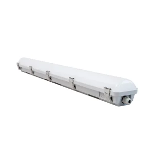 IP66 40W LED Industrial Outdoor Vapor Tight Fixture with 3 CCT Selectable Lamp for Warehouse & Parking Lot 5-Year Warranty