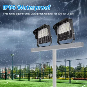 IP66 ETL CE Power CCT Photocell Flood Light 100W 200W LED Stadium Light for Basketball Tennis Court