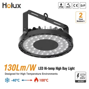 IP66 IK07 5000K 110 Degree Beam 100W DOB SMD 3535 Ceramic LED Industrial High Bay Light -40 to 100C