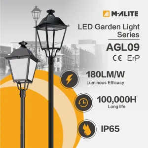 IP66 IK08 Anti-Corrosion Aluminum 90W 220V Post Top Dimmable Module Residential Landscape LED
