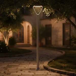 IP66 LED Garden Light 40W Aluminum Landscape Area Street Lamp AC100 240V CRI70 4100K Neutral White Remote Motion Sensor Control