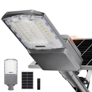 IP66 LED Outdoor Solar Street Light with Aluminum Material 3 Working Modes Control Die cast Aluminum