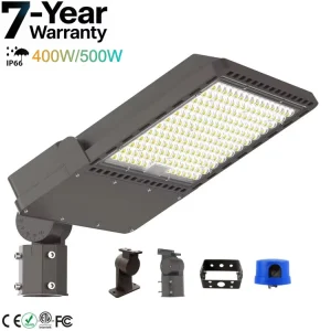 IP66 Outdoor Light 400W 500W Led Shoe Box Area Light 67500LM Type III 100 277VAC Street Lights With 7years Warranty
