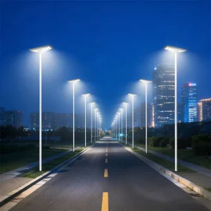 IP66 Solar LED Street Light 65W 90W with Motion Sensor Dusk to Dawn Lighting for Highway and Yard