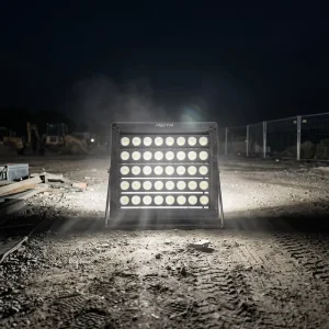 IP66 Waterproof 500W COB LED Flood Light 80000lm 90-305VAC 10kV Surge 10-120 Degree for Industrial Port Yard Stadium