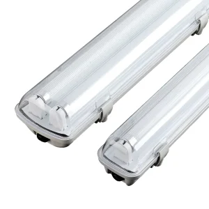 IP66 Waterproof LED Tri Proof Light Fixture IK10 Vandal Proof Vapor Tight Batten 4ft Linkable Shop Light CRI>80 2700-6500K