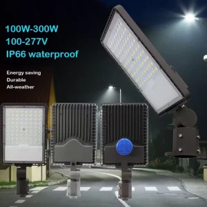 IP66 Waterproof Outdoor Commercial Public Road Parking Lot Lighting Die Casting Aluminum 300w 100w 150w 200w LED Street Light