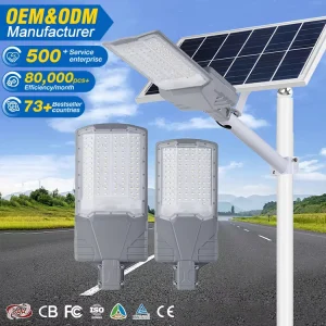 IP66 Waterproof Outdoor SMD Die cast Aluminum SMD 150W 200W LED Solar Streetlight