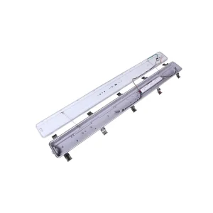 IP66 Waterproof Toolless Tri Proof LED Vapor Tight Light Fixture with CRI 80 3500K 5000K Color Temp 5 Year Warranty
