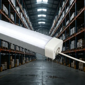 IP67 40-100W 1200mm LED Waterproof Light Aluminum+PC High Bright DALI Dimmable Industrial 3-Year Warranty for Warehouses