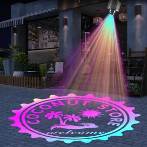 IP67 Aluminum Alloy LED Advertising Lights Gobo Projector Remote Control Falling Pattern Waterproof